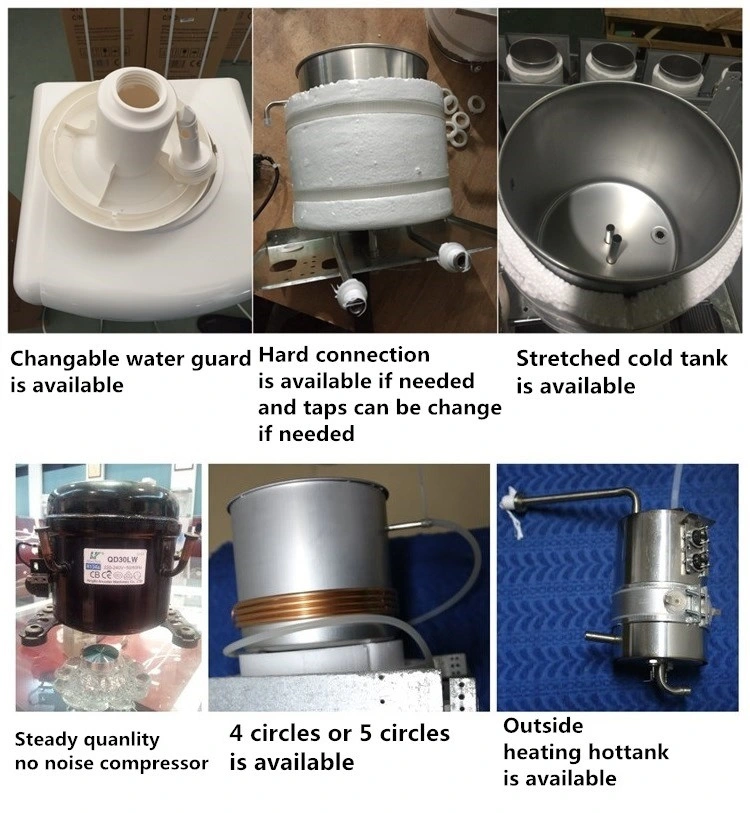 El depósito de acero Stailess Floorstanding dispensador de agua