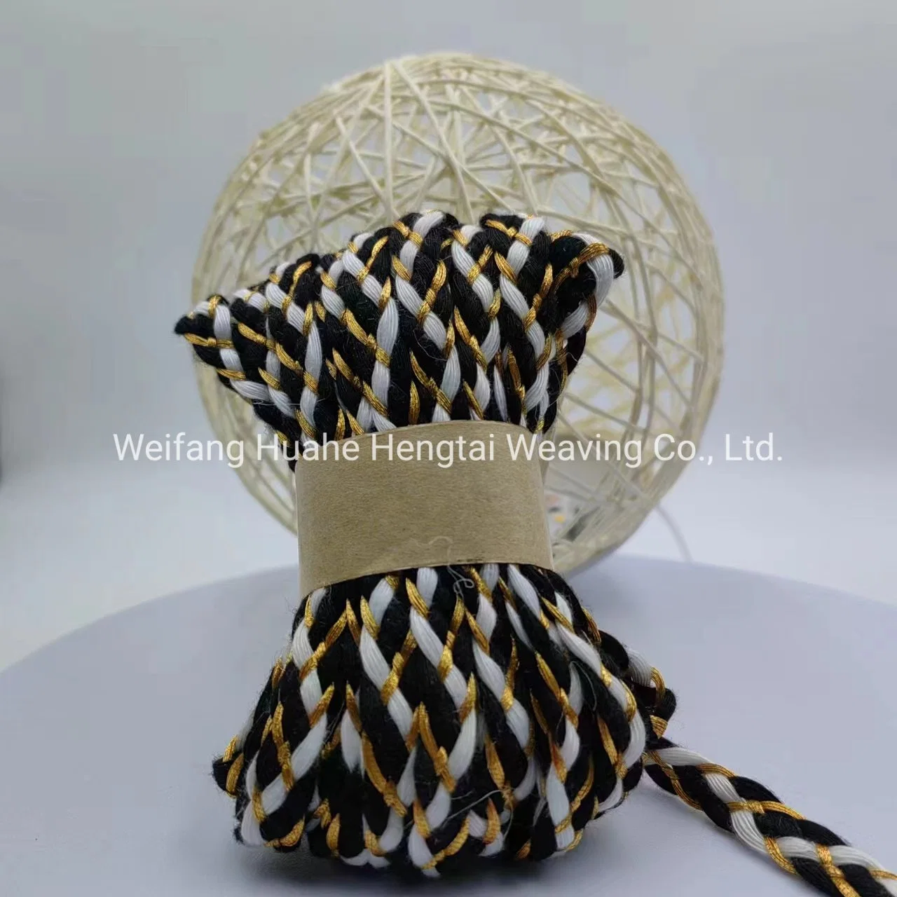 Customizable New Wholesale/Supplier Polyester Five Strand Braided Rope Clothing Accessories