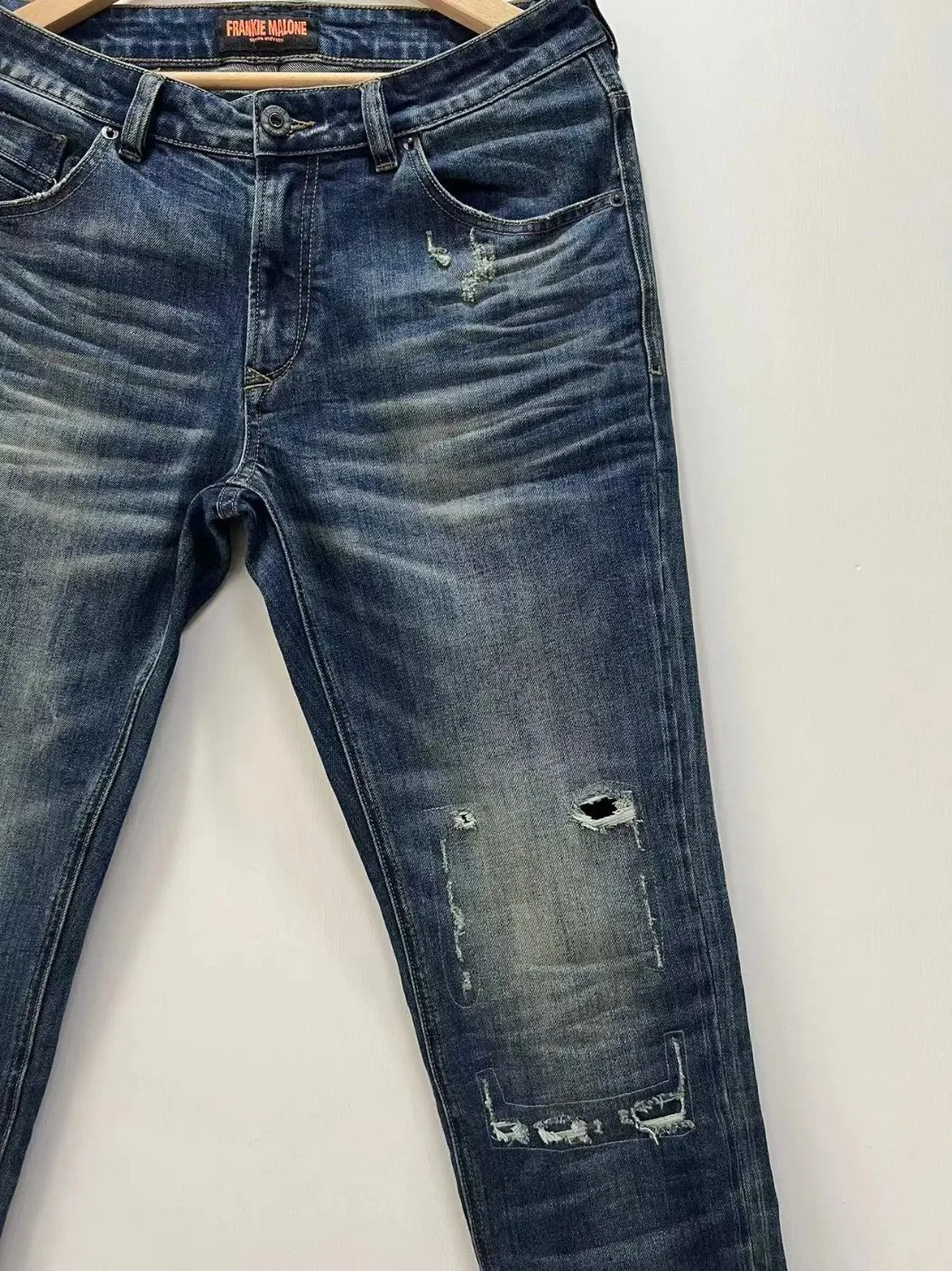 Neue Mode Design Denim Custom Style Destroy gerissen Jeans für Männer