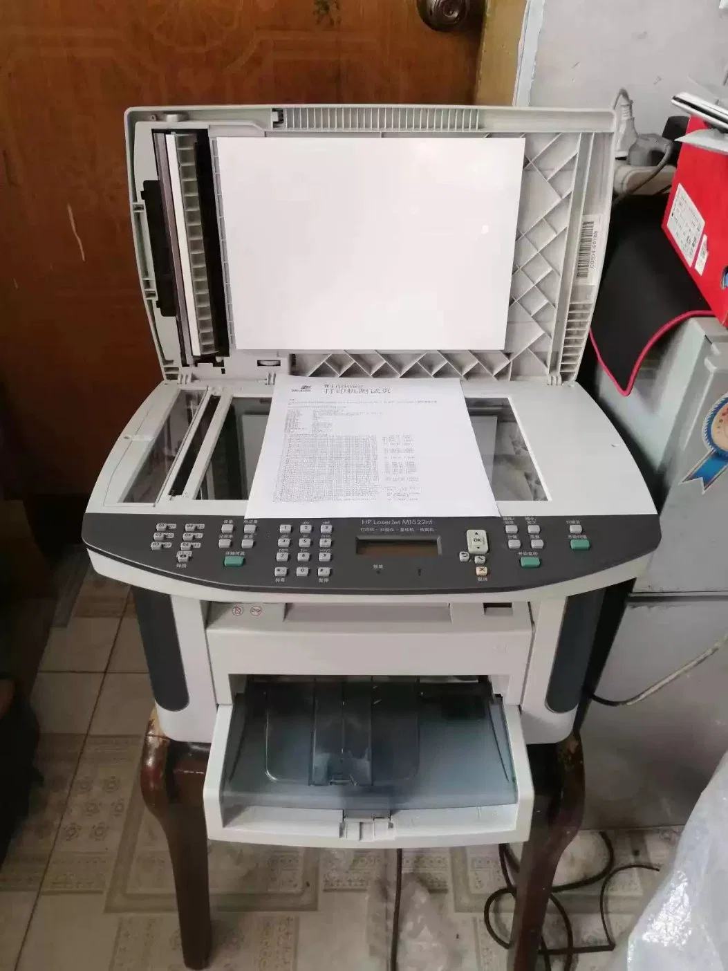 طابعات ليزر HP M1522 مستعملة من الجيل الثاني لآلة طابعة HP Laserjet M1522NF متعددة الوظائف تدعم الطباعة والنسخ والمسح الضوئي والفاكس. طابعة HP Laserjet M1522NF المستعملة.