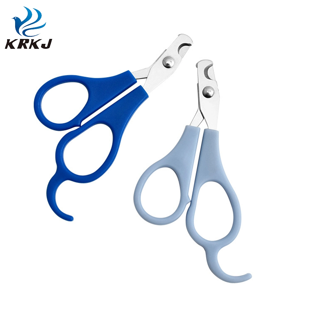 Tc4105 Pet Small Plastic Handle Metal Scissors for Beauty