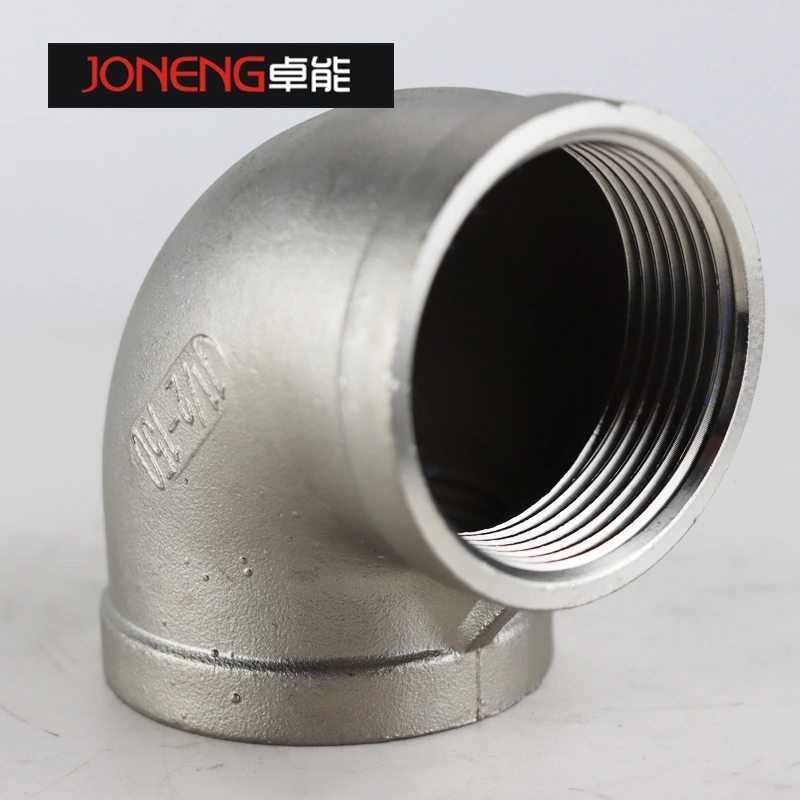 Stainless Steel Industrial Grade Seamless Long/Short 90 Degree Threaded Elbow for The Food Industry