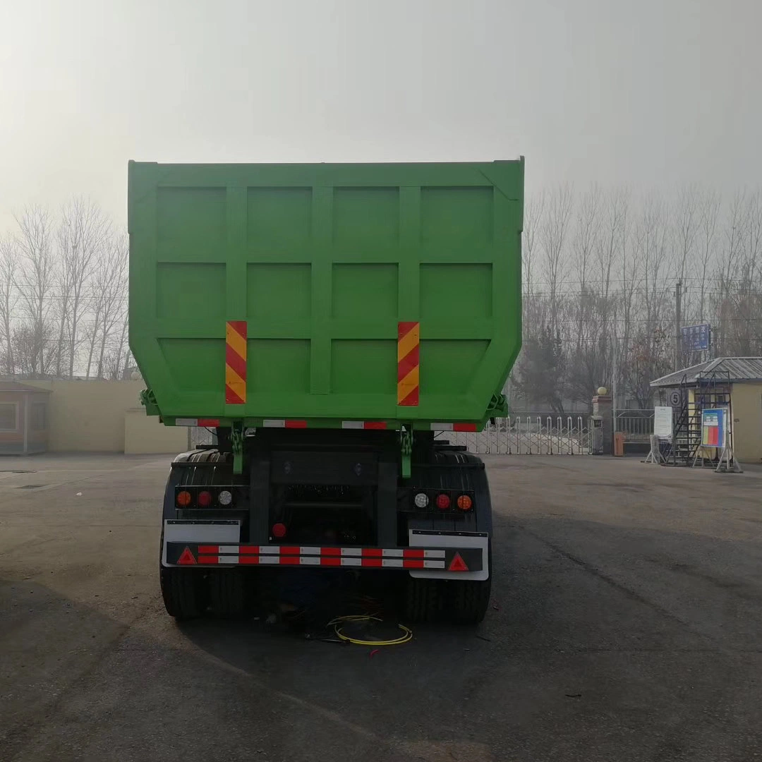 6 Axles Heavy-Duty 40cbm Front Lifting Semi Dump Trailer 50 Cubic Meters 3 Axle Dumper Tipping Semi Trailer