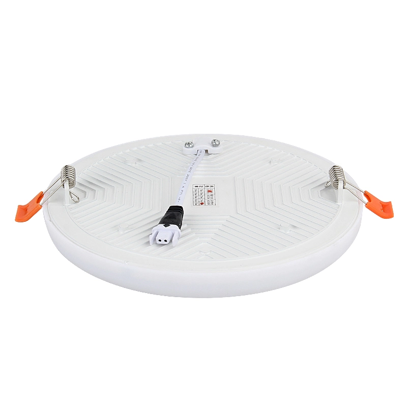 The New LED Borderless Panel Light Round Hotel Exhibition Hall Ceiling Downlight Embedded Direct Light Kitchen and Bathroom Lights