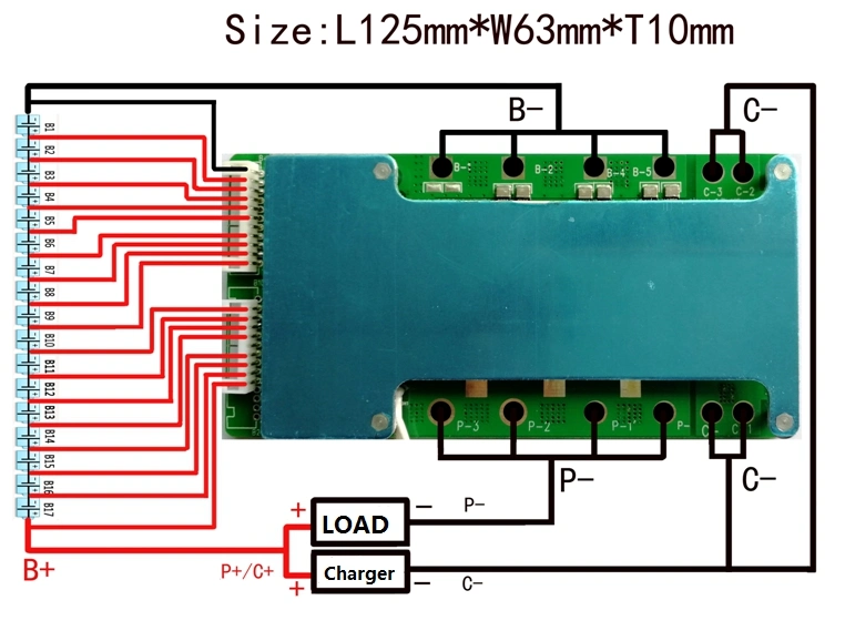 Smart Balance Board 24s100A PCM/BMS con la muestra de 18650 LiFePO4/Li-ion Battery Pack