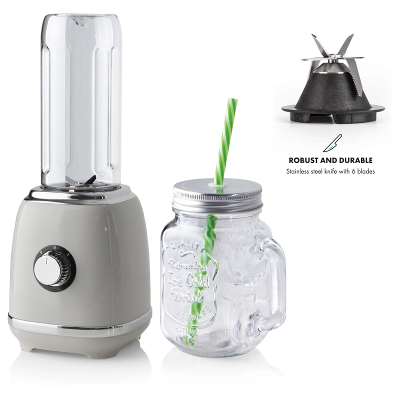 300W Travel Juicer Mixer Grinder Compact Food Processor Mill Soft Fruit BPA-Free Mini Personal Blender for Shakes Fruit Vegetables and Baby Food