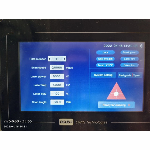 1000W 1500watt kontinuierlicher Handlaserentferner / industrieller Laser Reinigungsmaschine