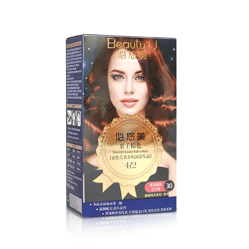 2022 Hair Dye Manufacturers Private Label Professional Low Ammonia Hair Dye Colour Wholesale/Supplier Permanent Hair Color Cream