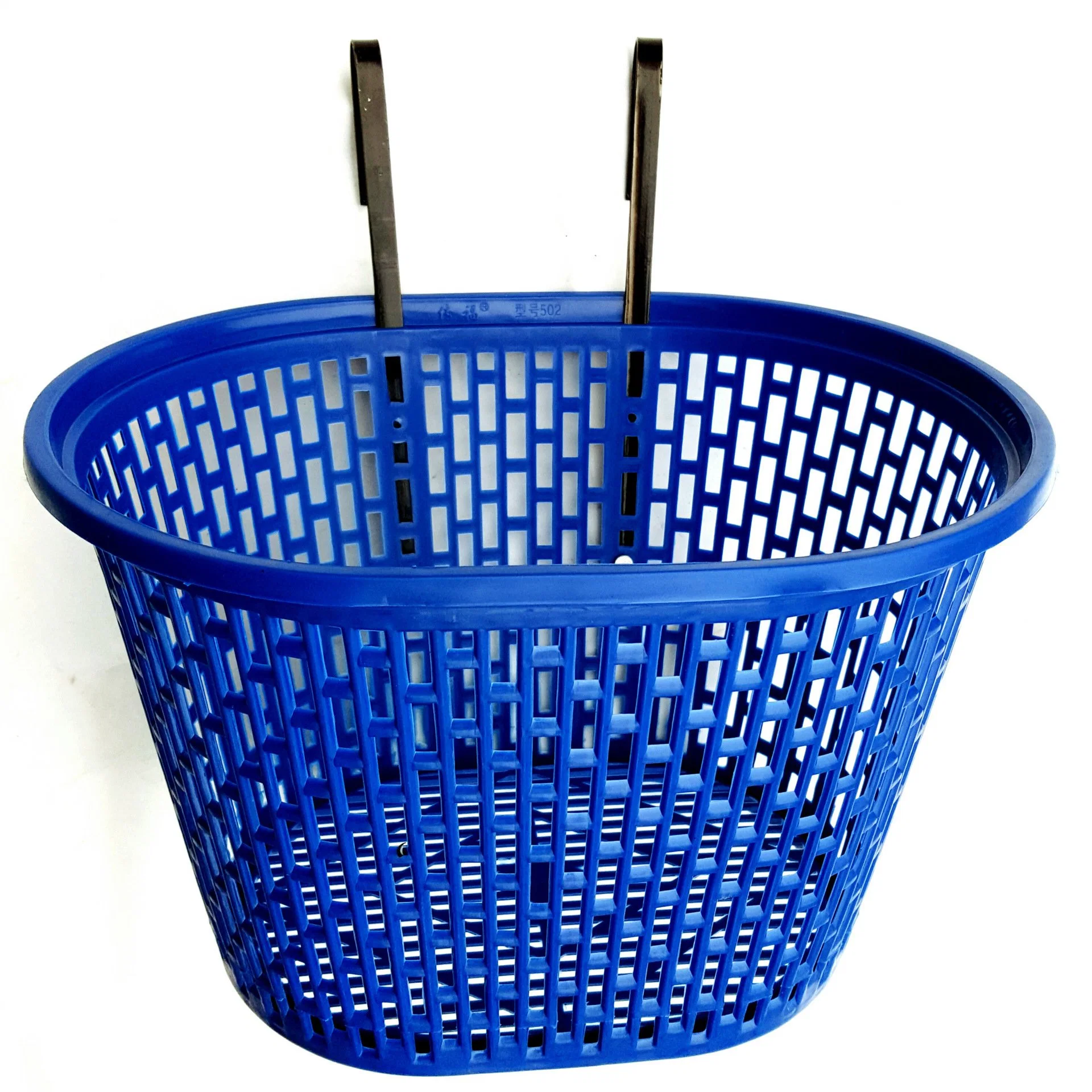 Factory Wholesale/Supplier Bicycle Plastic Hanging Basket Front Basket Piper Vulgar Thick Wire Folding Basket Cycling Supplies