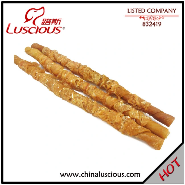 Porkhide Stick Twined by Chicken Dog Treats Cat Snack Pet Food Manufacture