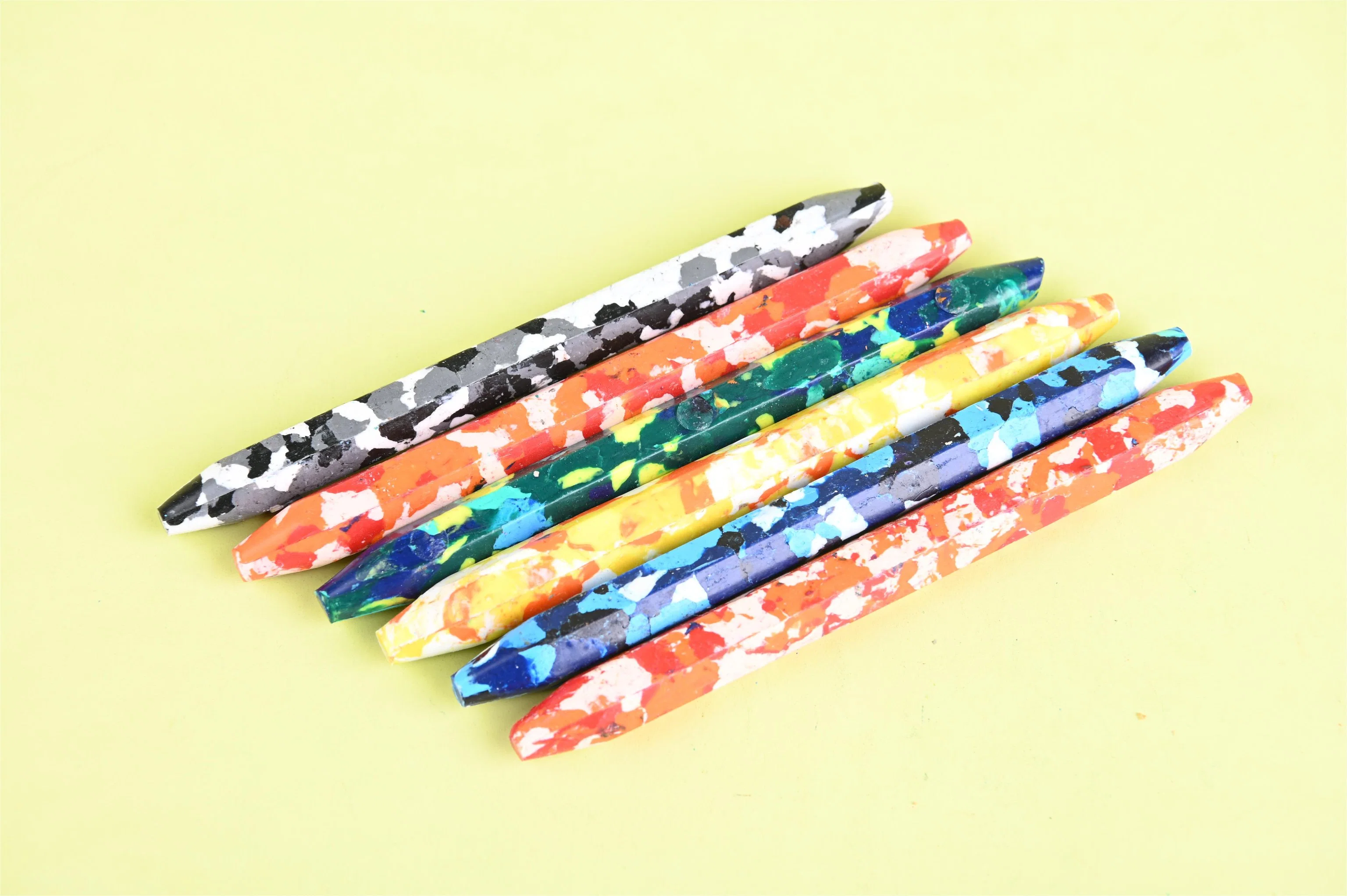 Hot Sale Custom Non-Toxic Children Safety Coloring Hexagonal Camo Crayon