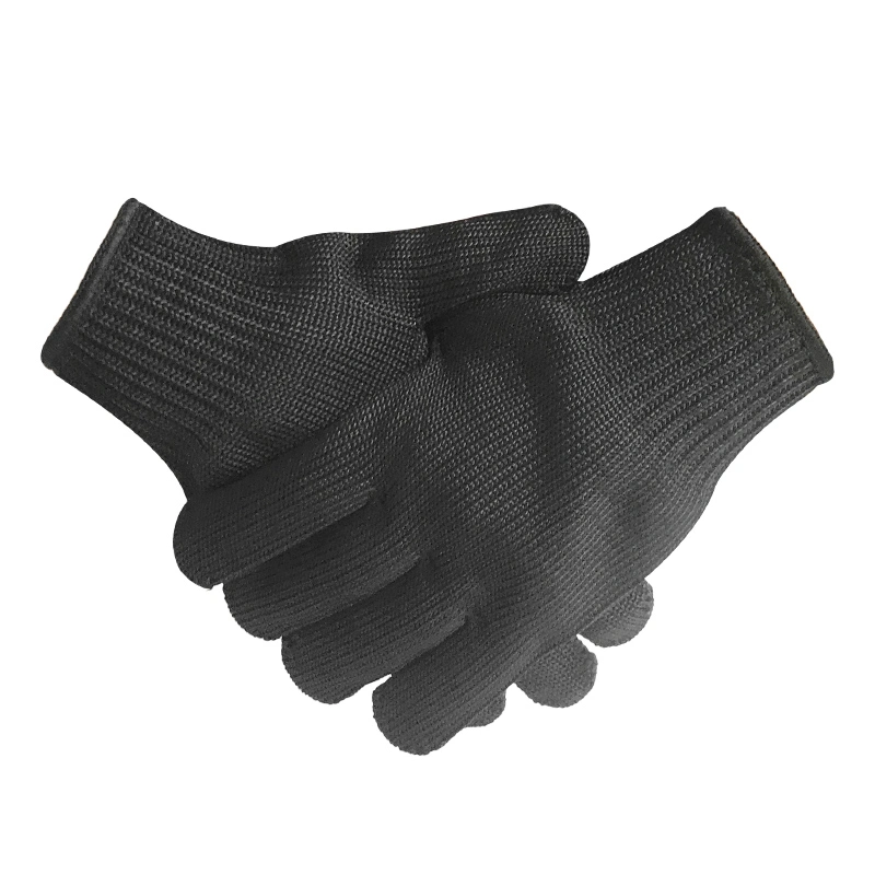 New Black Anti-Cut Glove Cut Resistant Knitted Anti Cut Gloves Protect Hands