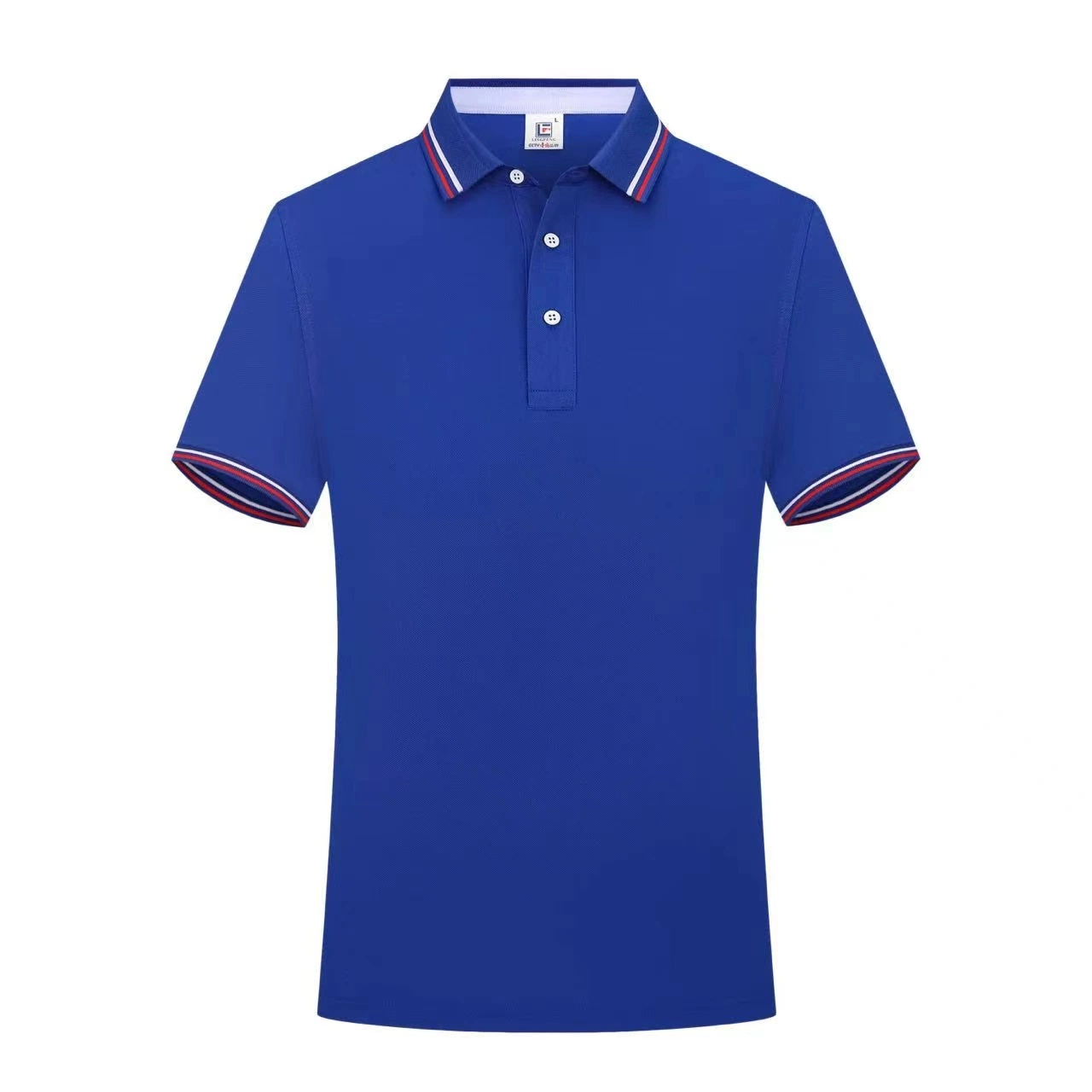 Polo Tshirt Men Shirt Double Stripe on Collar & Sleeve