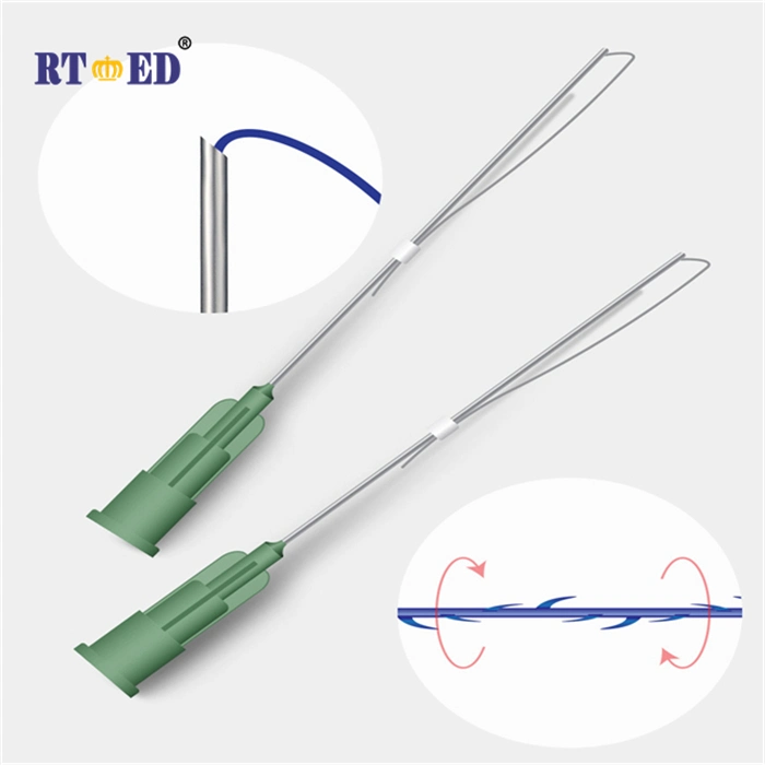 Utiliser l'aiguille 3D W de type log PCL pour le levage de plastique/beauté Threads