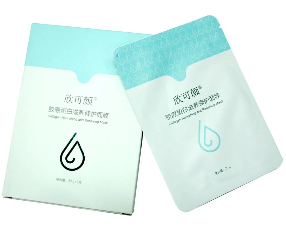 Beauty Nourishing Anti-Wrinkle Hyaluronic Acid Clear Gel Collagen Disposable Face Mask Korea