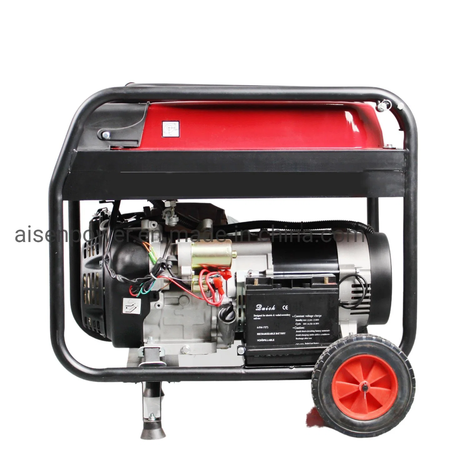 Aisen Power Useful High Capacity Kw 230V 50Hz Mobile 10 kVA Best Home Generator Set 380 Volt 10000 Watt Gasoline Generator