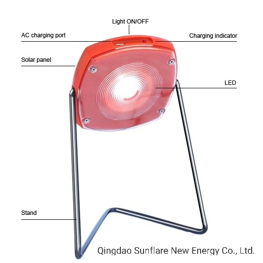 Handy Solar Lantern/Lamp/Light with Ce&RoHS/400mAh LiFePO4 Battery