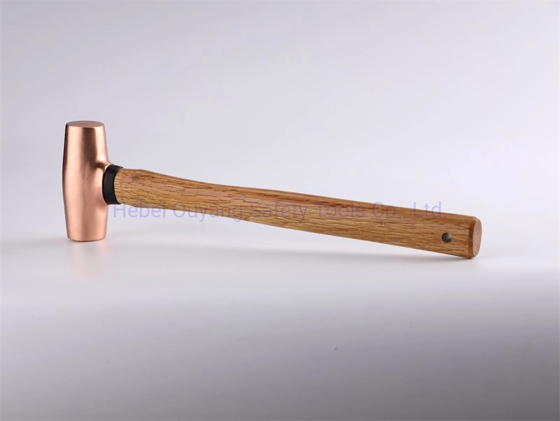 Copper Hammer, Wooden Handle, Mallet Type, 2lb