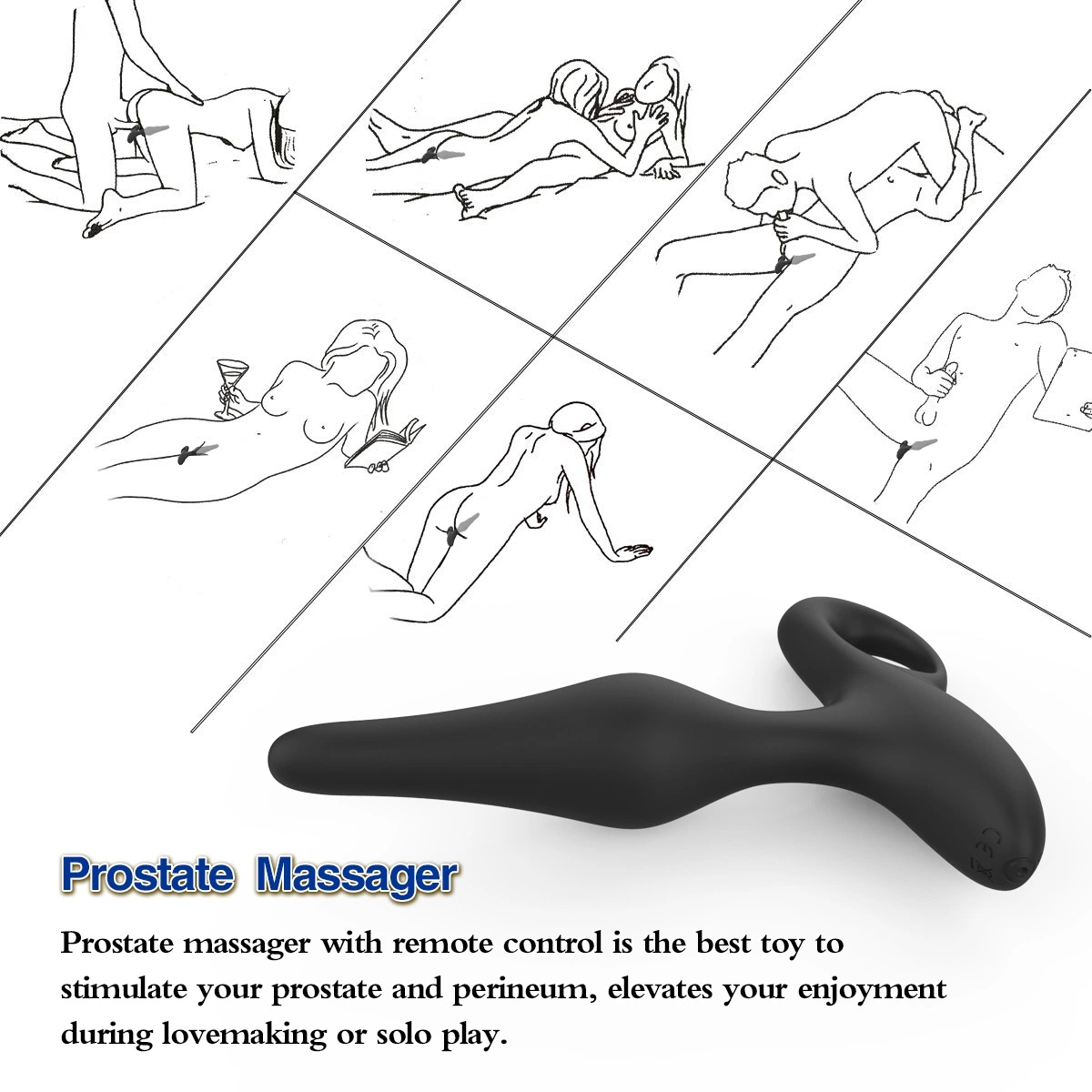 Vibrator Penis Prostate Men Ass Massage Fully Food Silicone