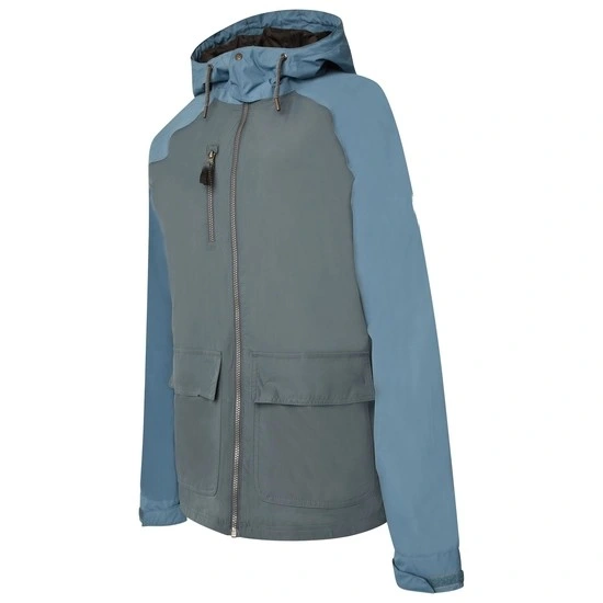 Men's Outdoor Jacket with Waterproof and Ultra-Breathable Coated Polyester Fabric