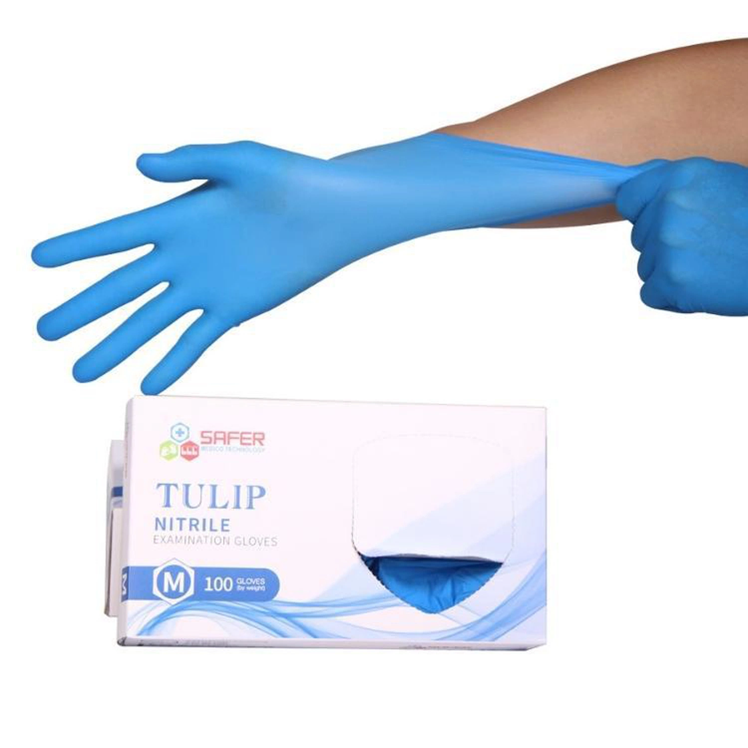 Nitrile Extra Strength Textured Fingertips Disposable Latex Household Gloves