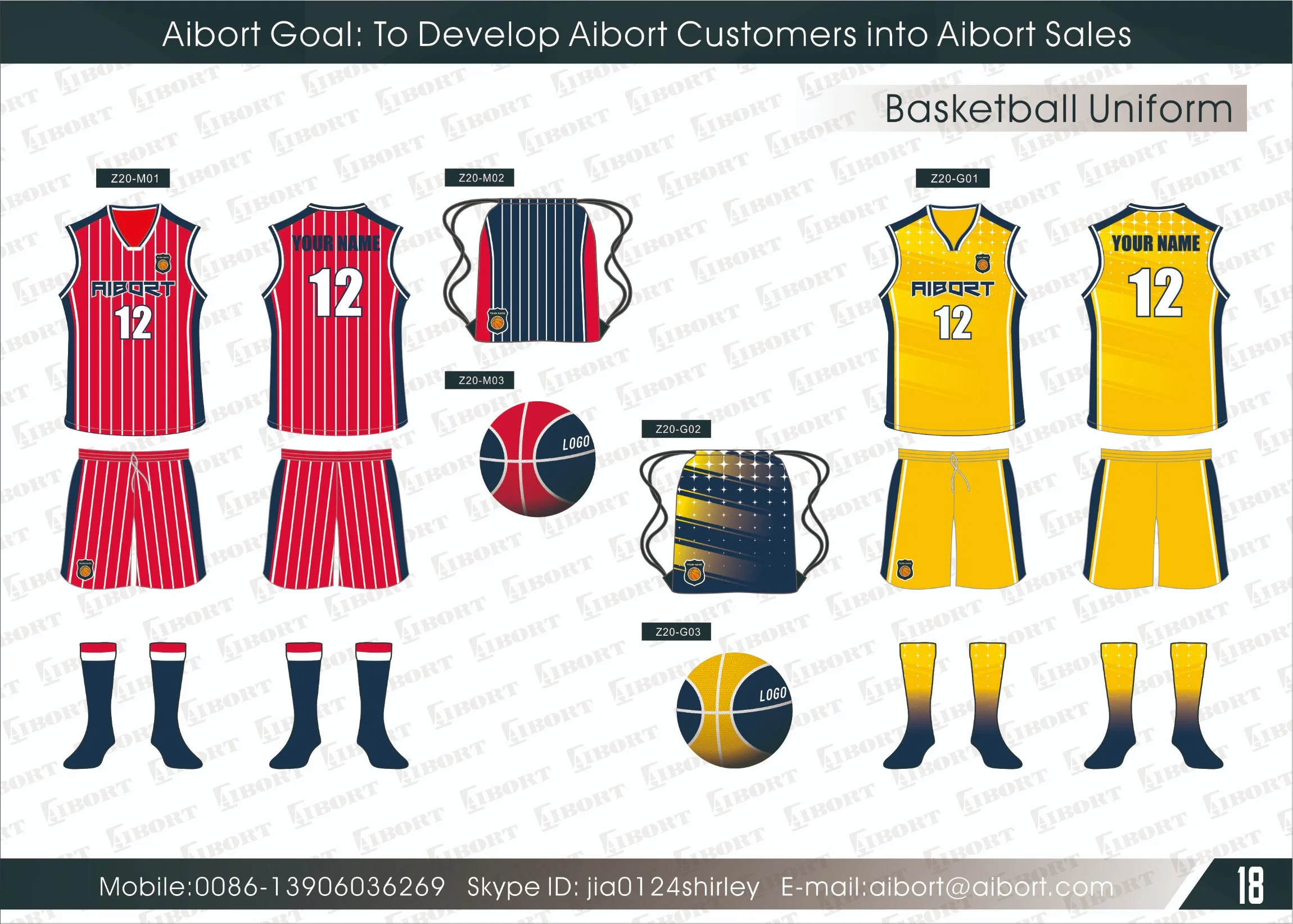 Aibort OEM Custom Basketball Team Wear 100%Polyester Sublimation Basketball Jersey Uniform Set for Clubs