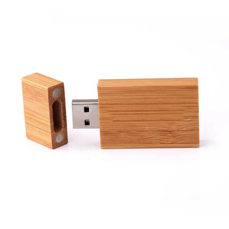 Customized Logo Engraved/Printed Bulk Wooden USB Flash Drive 2.0