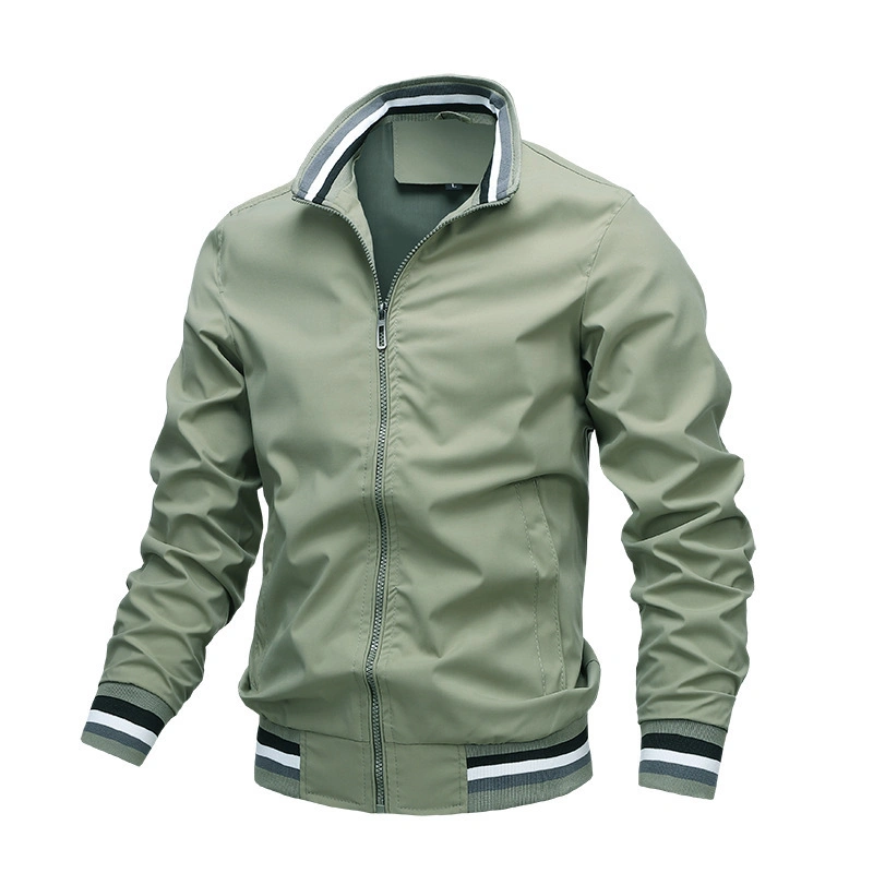 Venda por grosso de moda para homens batas de casaco de inverno esportes Windbreaker Casual Personalizado Polo jaqueta de Golfe piscina cheia até Varsity Zip Bomber casacos para homens