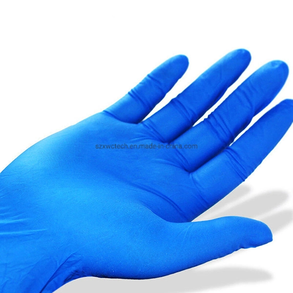 Disposable Sterile Blue Medical Nitrile Exam Gloves