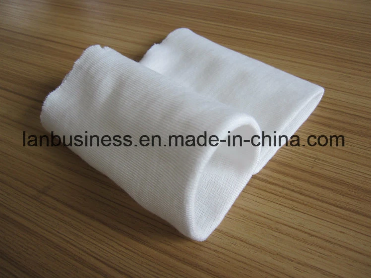 100% Polyester Spun Yarn Knitted Cuffs for Surgical Gown