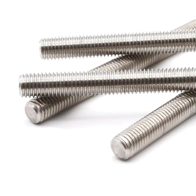 Inconel 718 2.4668 DIN975 DIN976 ASTM A453 660 Gr. a B C D Stud Bolt with Two Nuts