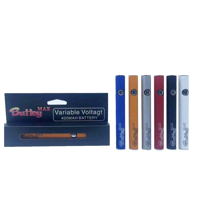 Batería VAPE de precalentamiento recargable Buttey Max 510 rosca 400mAh tensión Ajustable con Display Box