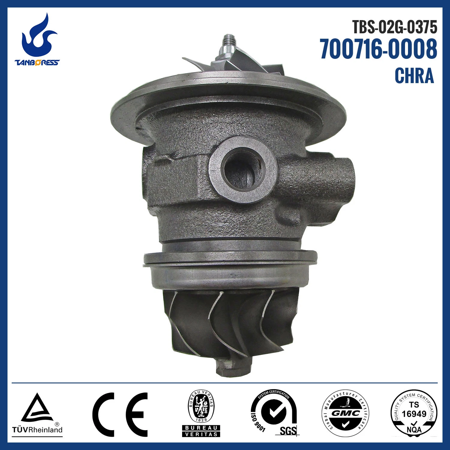 Turbocharger Chra for Isuzu Elfe 5.2 L 4HK1 168 HP 700716-0008 700716-8 turbo