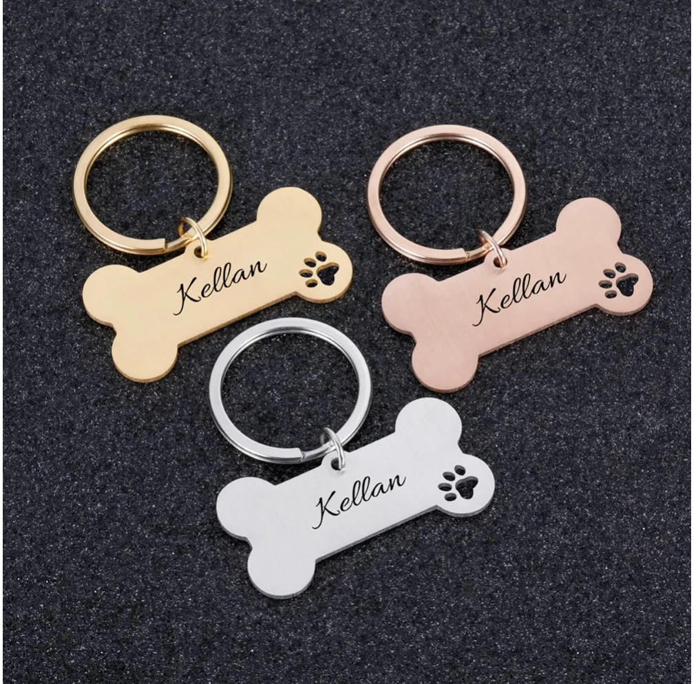 Dog ID Tags Engraved Cat Dog Name Tag Kitten Puppy Collar Accessories