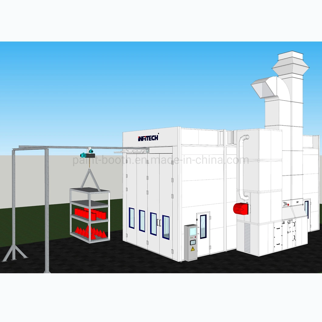 It-9-5A Customized Down Draught Industrial Paint Booth / Paint Baking Booth for Large/Heavy Vehicles