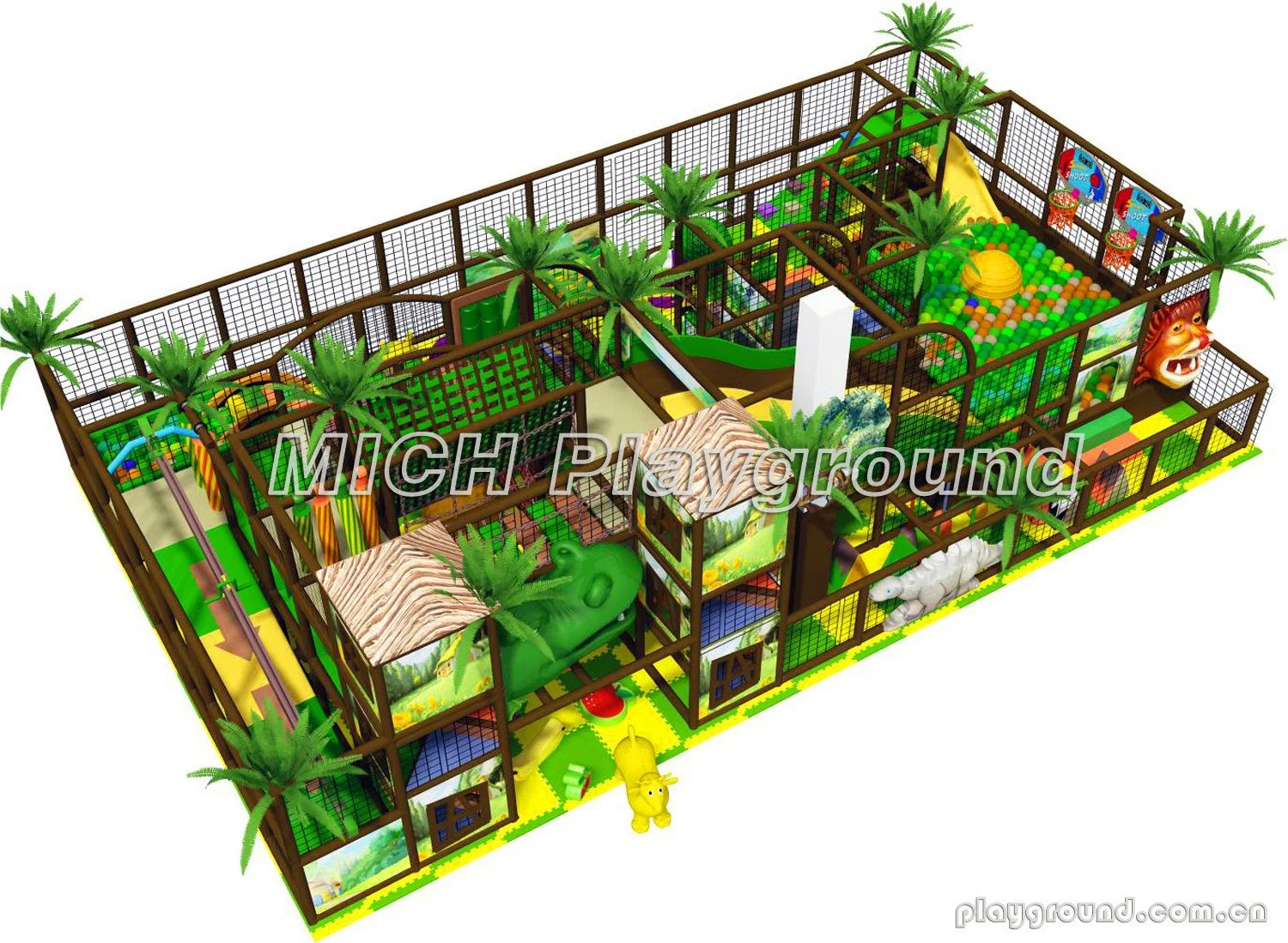 Forest Theme Mich Commercial Kids Indoor Playground Sets