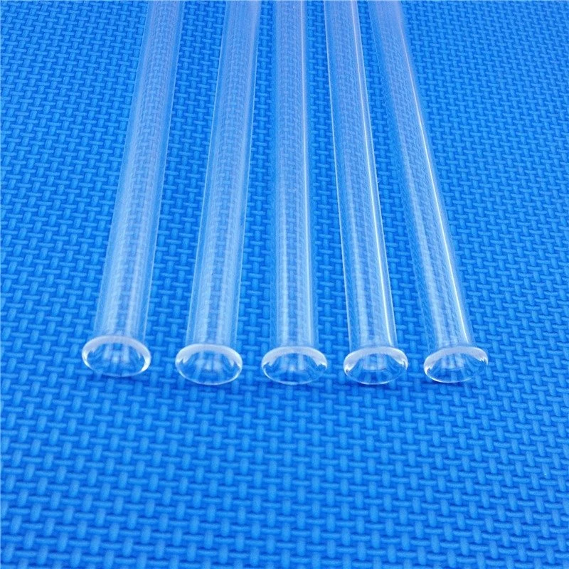 Tubo de cuarzo transparente tubo de vidrio de cuarzo transparente de alta calidad
