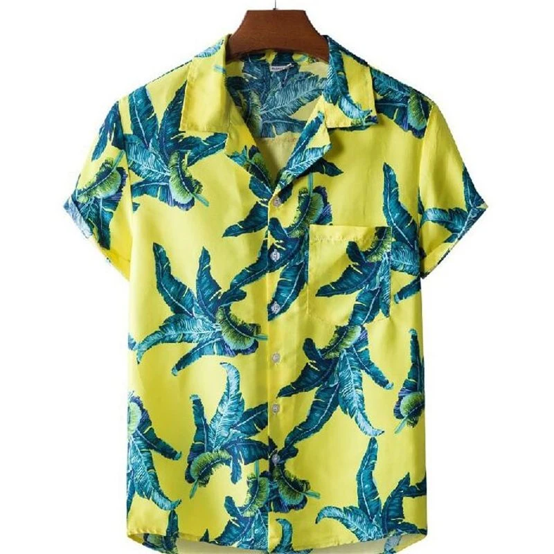 Adult Summer Apparels DIY Custom Pattern Spandex Hawaiian Shirt