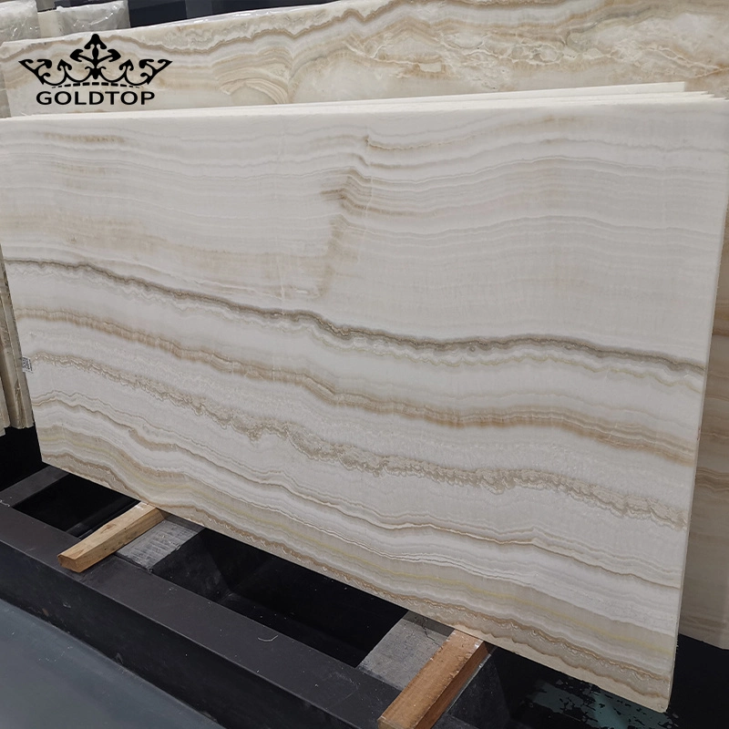 Natural White/Black/Yellow/Beige/Green/Brown/Blue/Pink/Grey/Gold Polished/Honed Vanilla Onyx Marble Countertop for Floor/Wall Slabs/Tiles/Stairs/ Decoration
