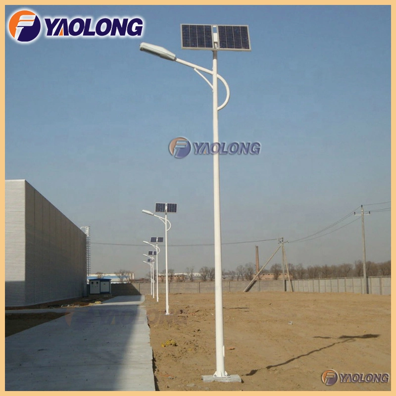 6m 7m 8m Single Arm Stainless Steel Street Solar Light Column