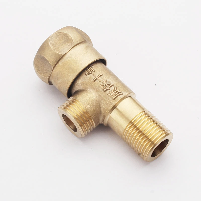 Angle Valve Toilet Copper Valves Three-Way Flow Control Valve Water Hheater Switch for Bathroom Kitchen Sink Faucet Accessories