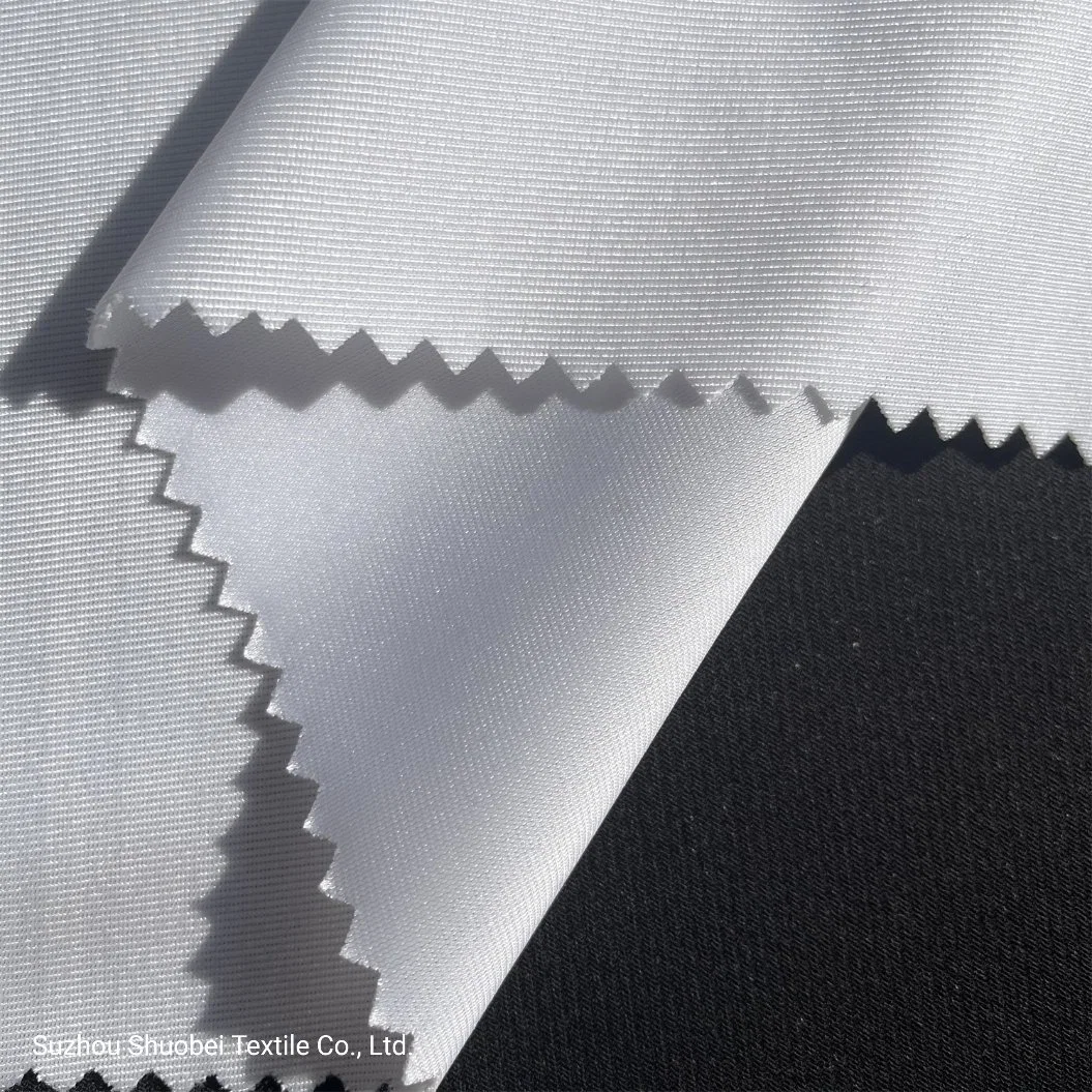 Polyester85%/Spandex15% Knitted Two-Sided Elastic Fabric for Short Sleeve and Sports Wear