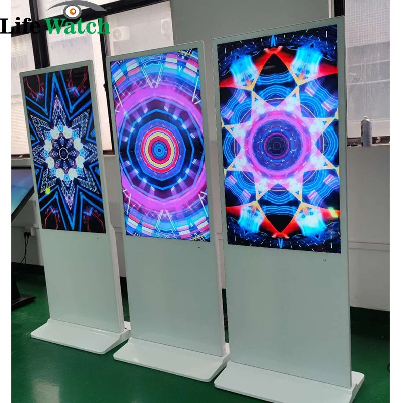 Hight Quality 55-Inch Floor Upstanding Indoor LCD Kiosk Totem Display