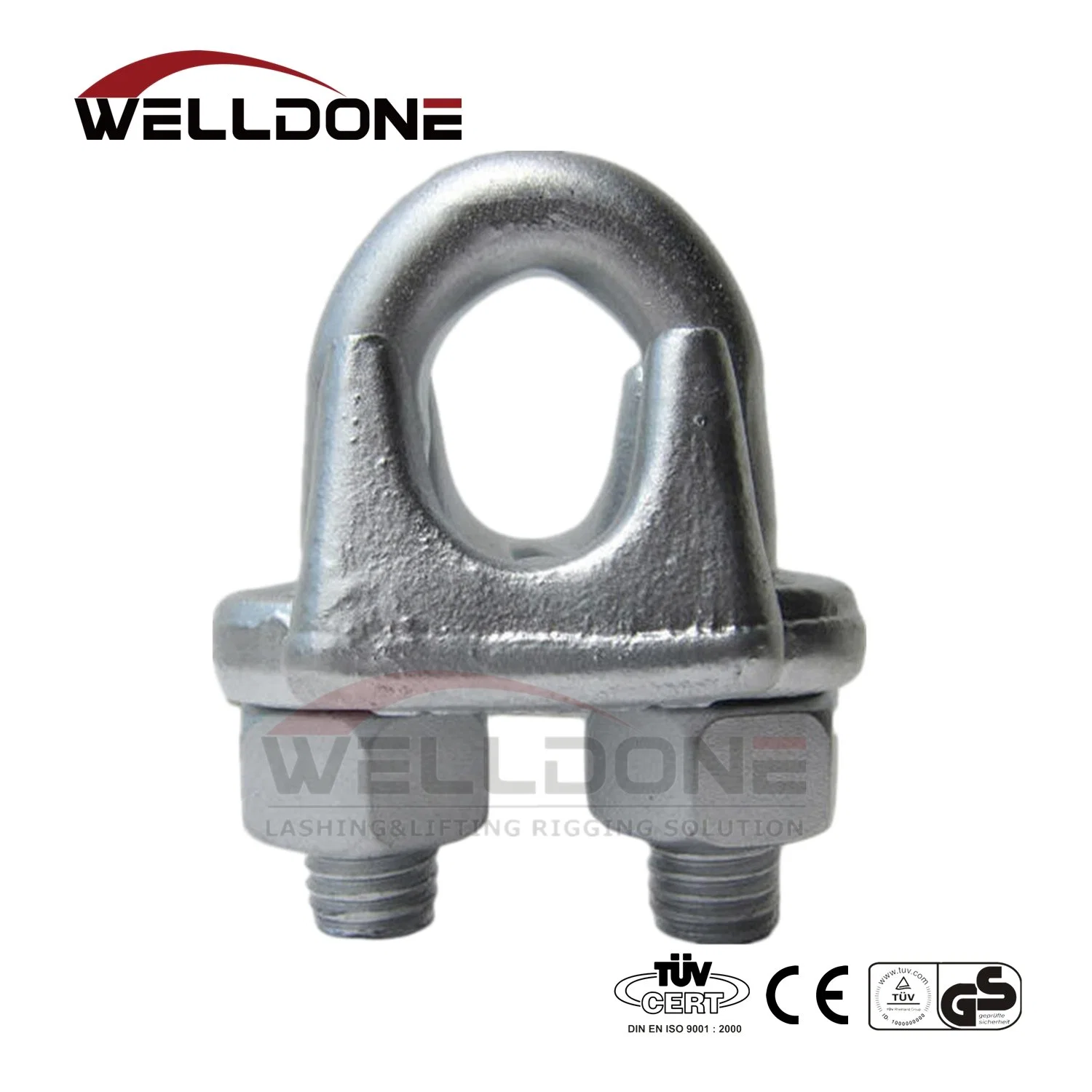 G450 Steel Galvanized Drop Forged Us Type Wire Rope Clip (CE, SGS, BV, ISO) Wire Rope End Fitting