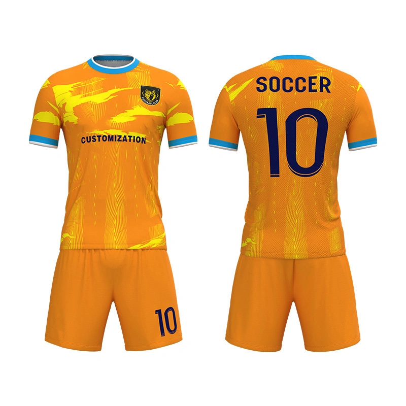 Design Team Name Custom High quality/High cost performance  Soccer Breathable Soccer Uniform Football Jersey