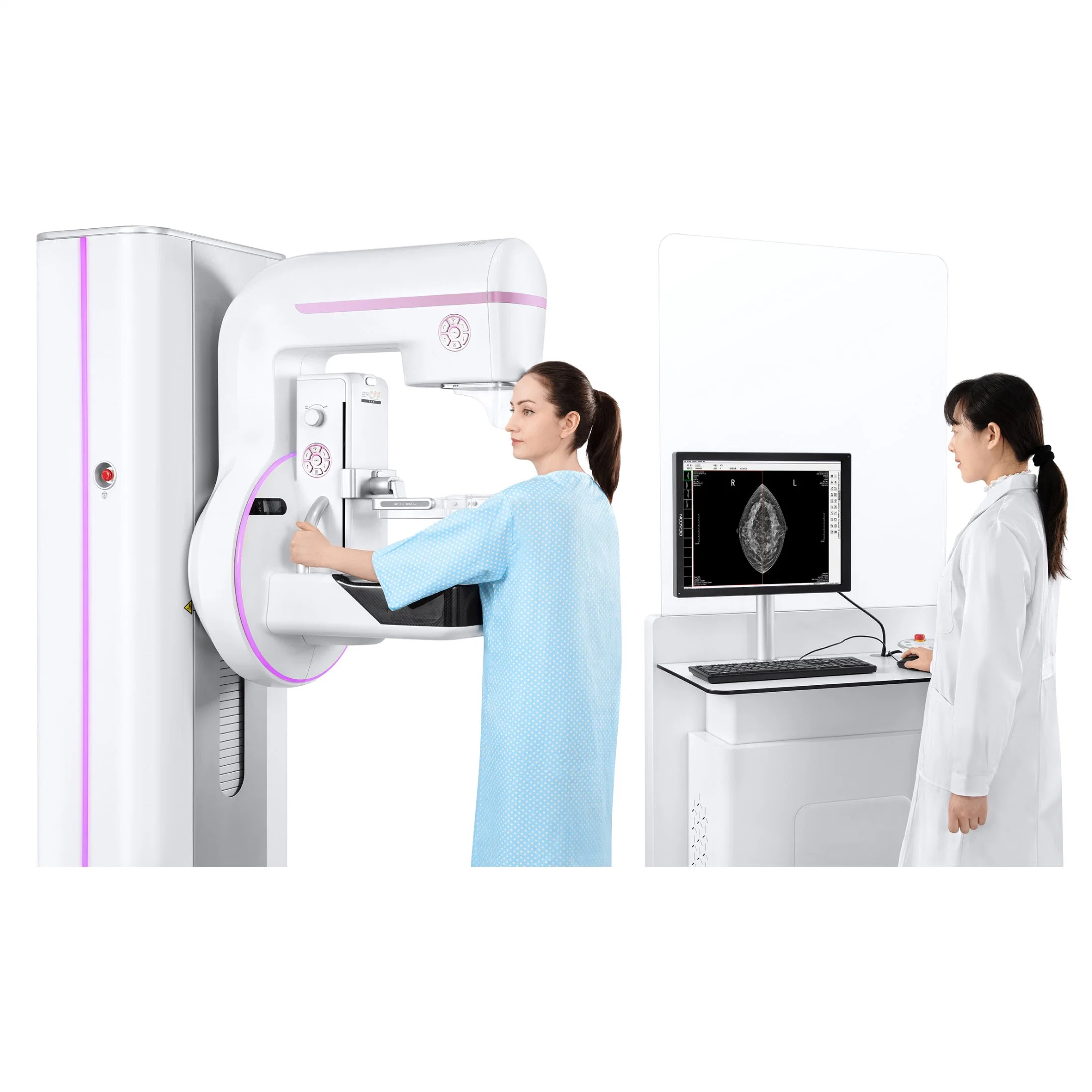 جهاز الكشف عن التصوير الإشعاعي للثدي Foinoe 3D X Ray Machine Hospital Mobile Digital جهاز الأشعة السينية للتصوير الإشعاعي للثدي