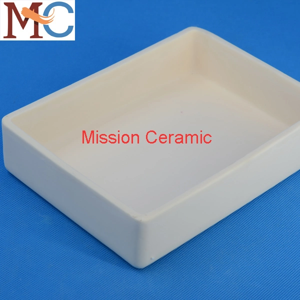 Heat Resistance Melting 99.7% Al2O3 Alumina Square Crucible