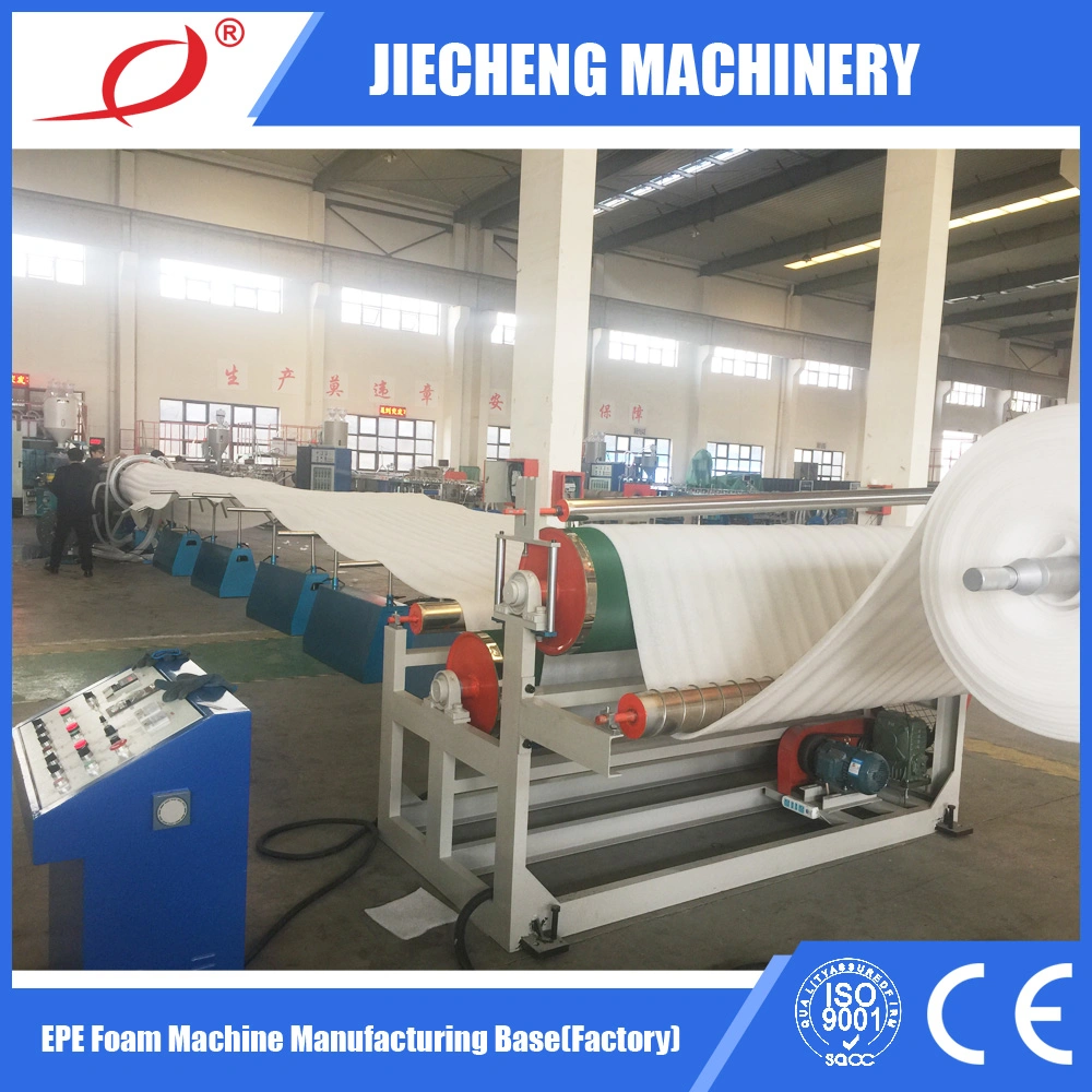 EPE Foam Sheet Machine Extruder Jc-300mm Expandable Polyethylene Plastic Machinery Manufacturer Low Density Good Cell Structure