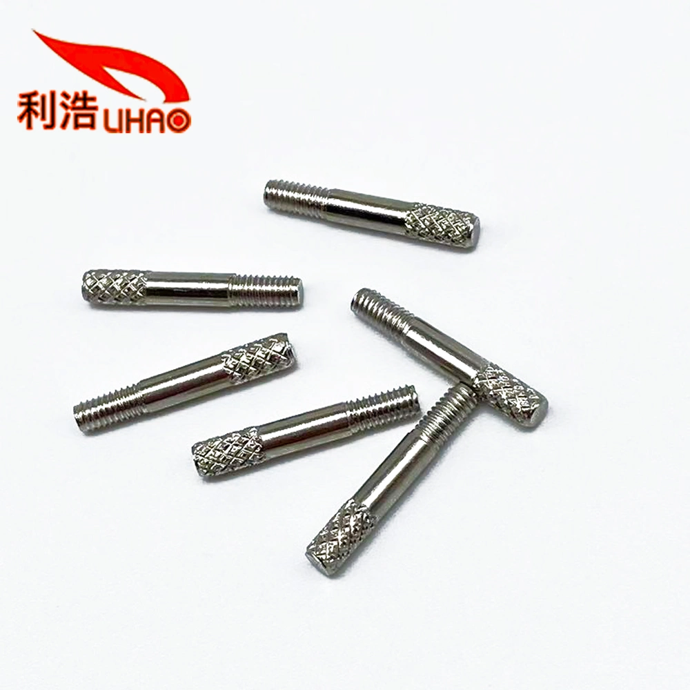 M2*16 Zinc-Plated Carbon Steel Double Spindle Threaded Rod Shaft/Axis