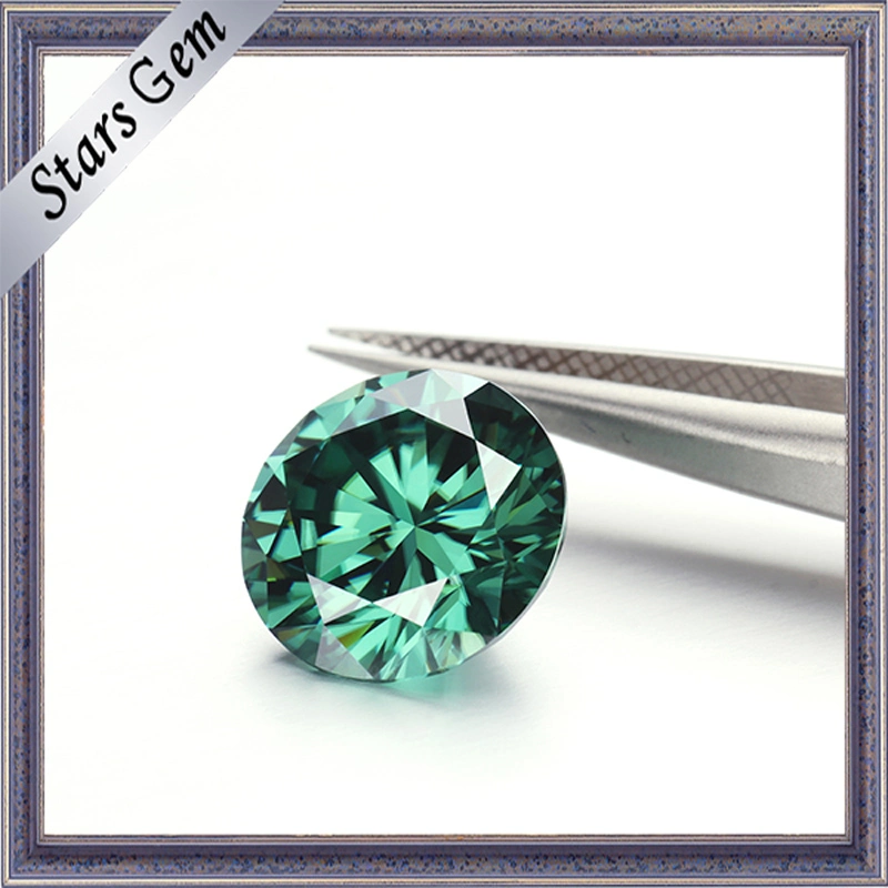 Green Colors Hearts and Arrows Moissanite Diamond